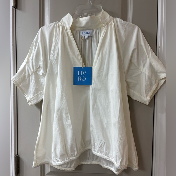 NWT Livro Cream Merritt Top - Picture 5 of 6